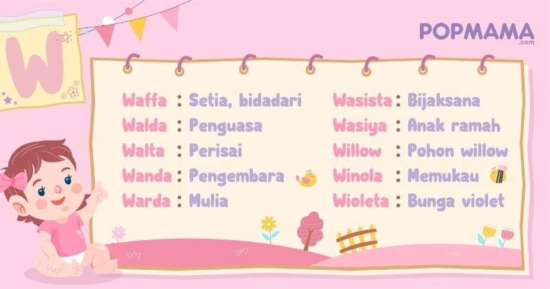 Nama bayi perempuan modern - Popmama.com/Aristika Medinasari